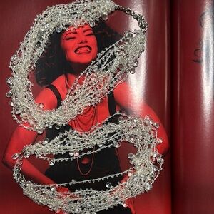 2 Clear Glass Bead Necklaces